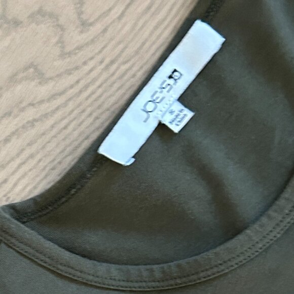 Forest Green Long Sleeves 100% Cotton Blouse by Joe's Jeans, Size Small - Picture 3 of 4